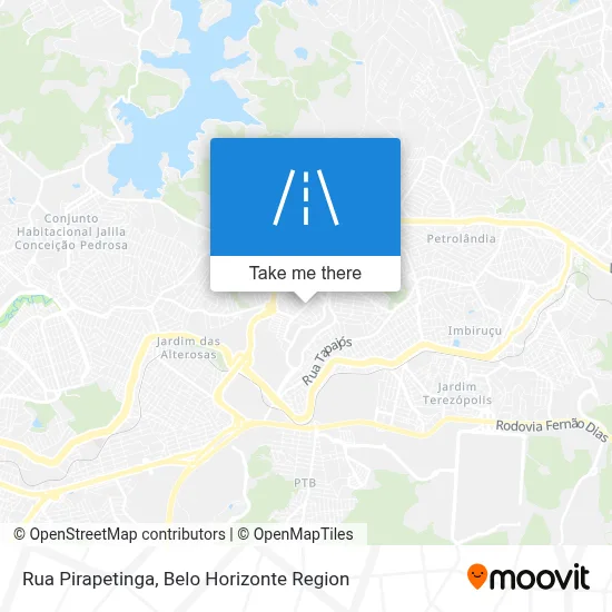 Rua Pirapetinga map