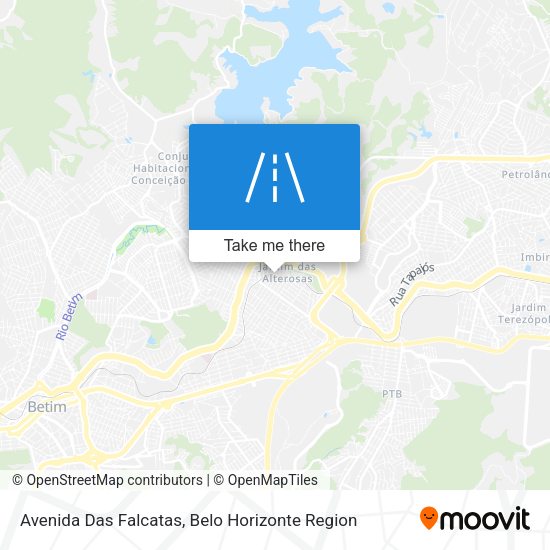 Avenida Das Falcatas map