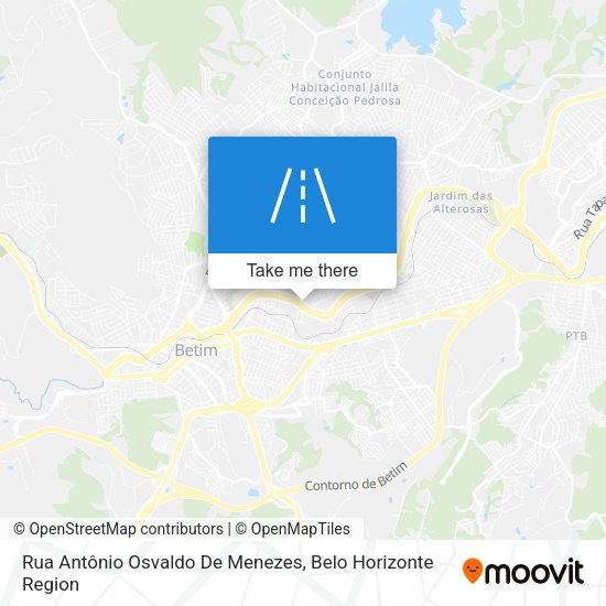 Rua Antônio Osvaldo De Menezes map