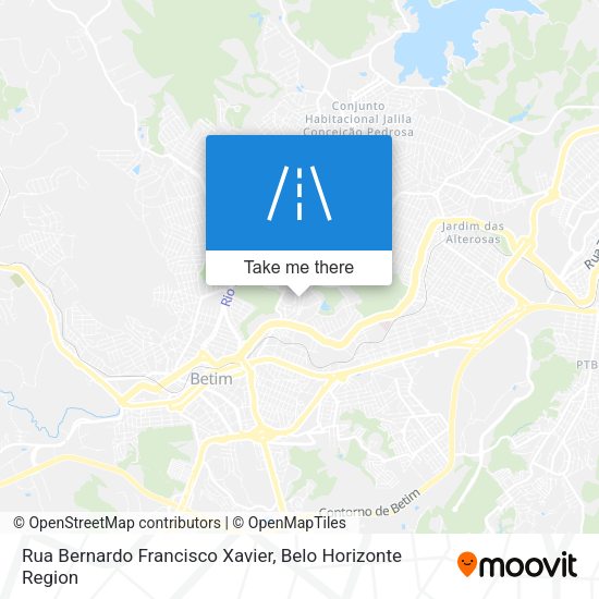 Rua Bernardo Francisco Xavier map