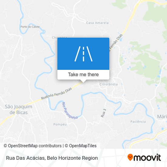 Rua Das Acácias map