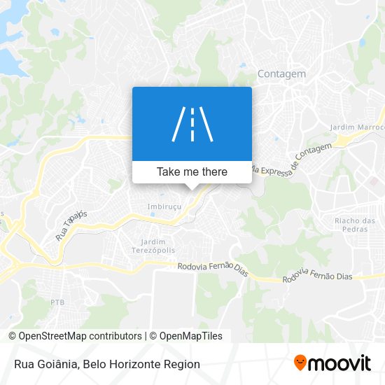 Rua Goiânia map