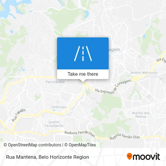 Rua Mantena map