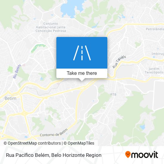 Rua Pacífico Belém map