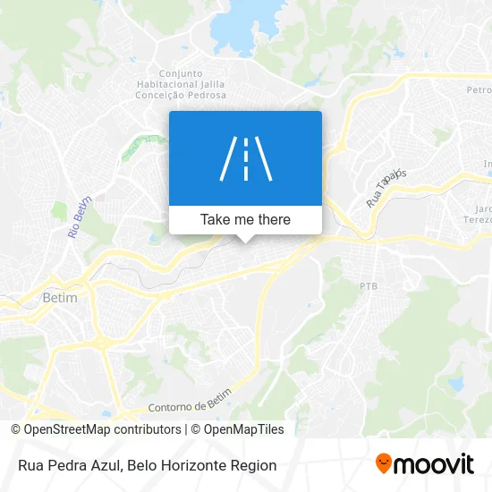 Rua Pedra Azul map