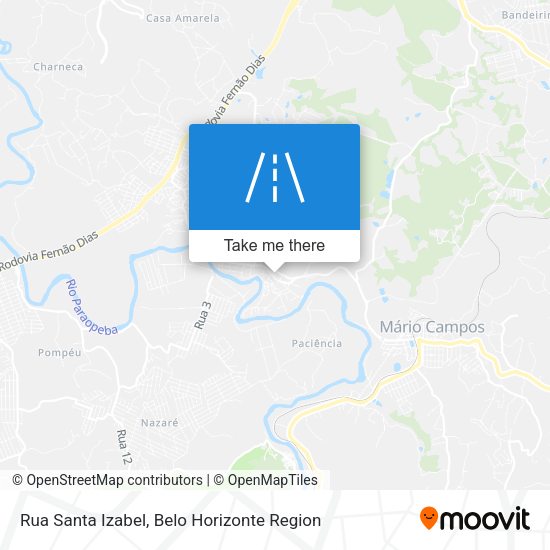 Rua Santa Izabel map