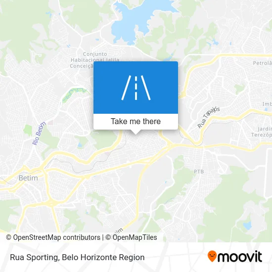 Rua Sporting map