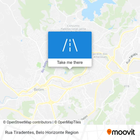 Rua Tiradentes map
