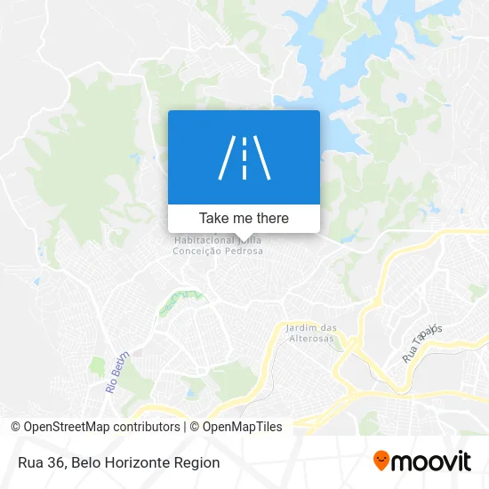 Rua 36 map