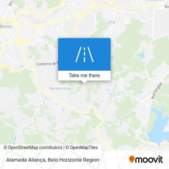Alameda Aliança map