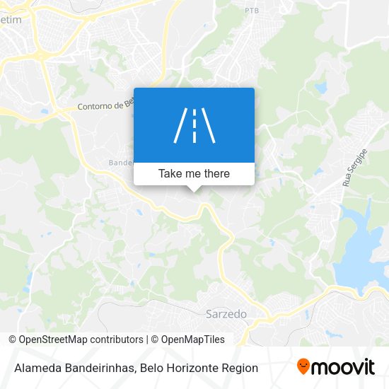 Alameda Bandeirinhas map