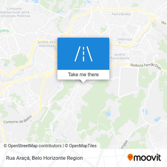 Rua Araçá map