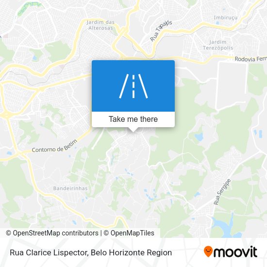 Rua Clarice Lispector map