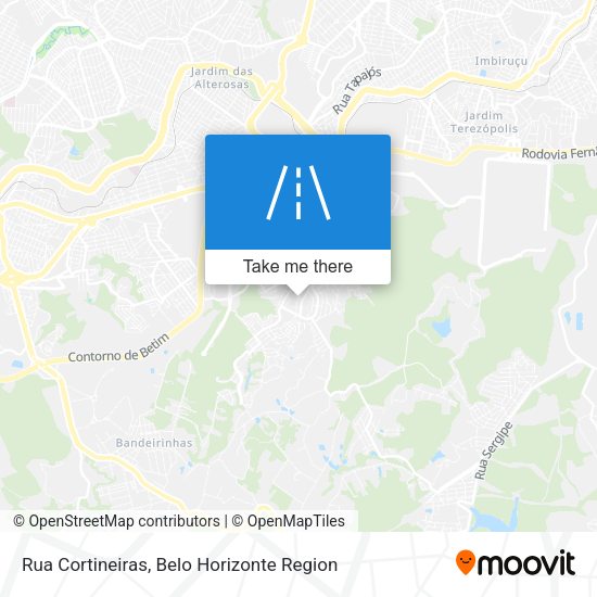 Rua Cortineiras map