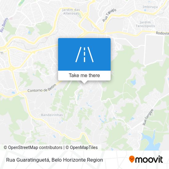 Rua Guaratinguetá map