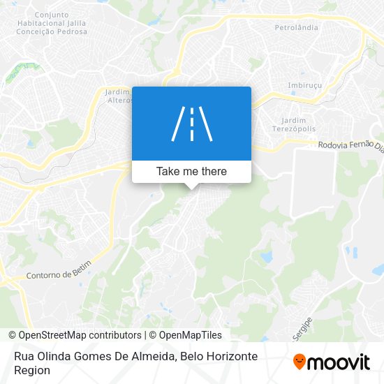 Rua Olinda Gomes De Almeida map