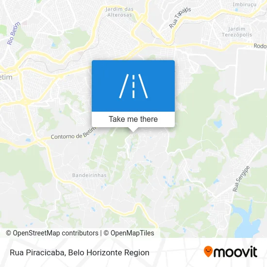 Rua Piracicaba map