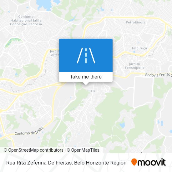 Rua Rita Zeferina De Freitas map