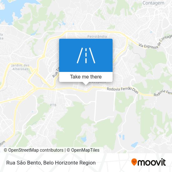 Rua São Bento map