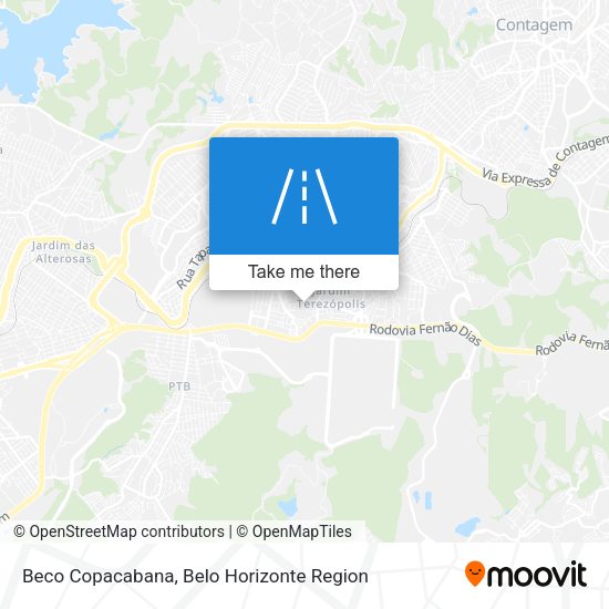 Beco Copacabana map