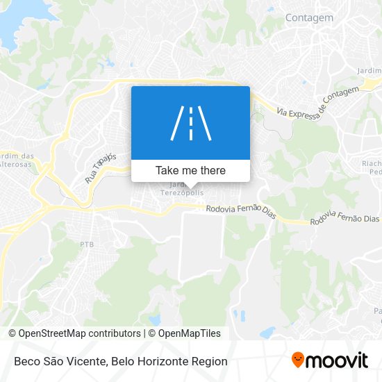 Beco São Vicente map