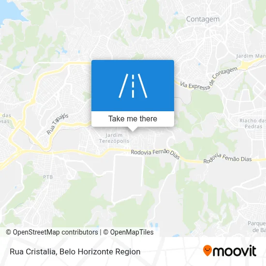 Rua Cristalia map