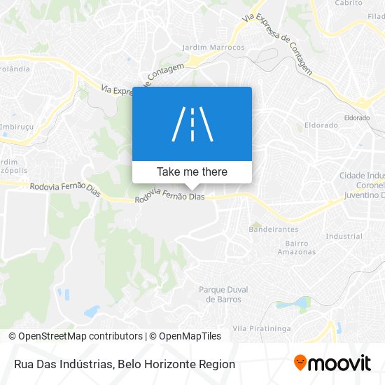 Mapa Rua Das Indústrias