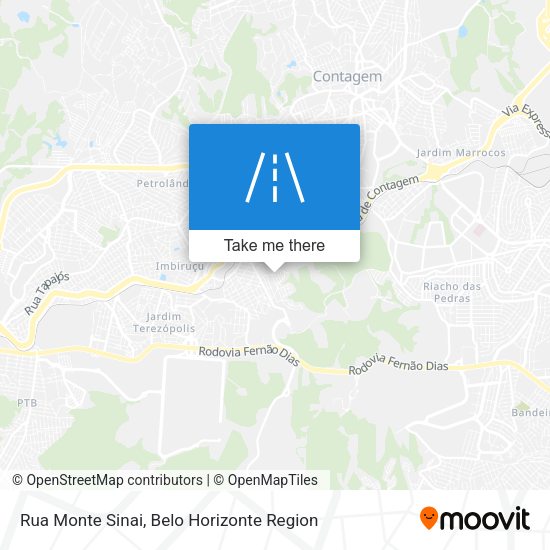 Rua Monte Sinai map