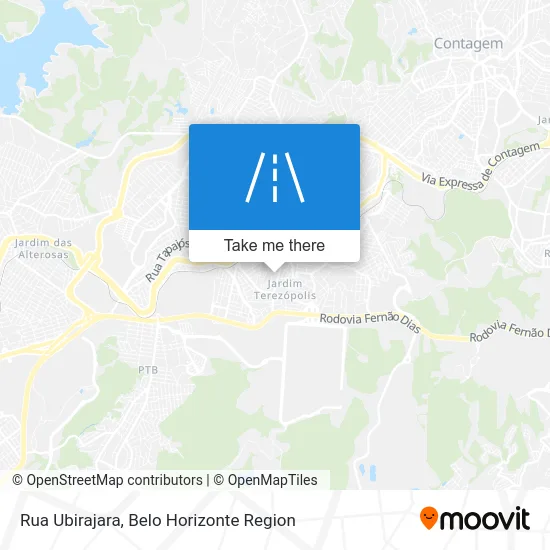 Rua Ubirajara map