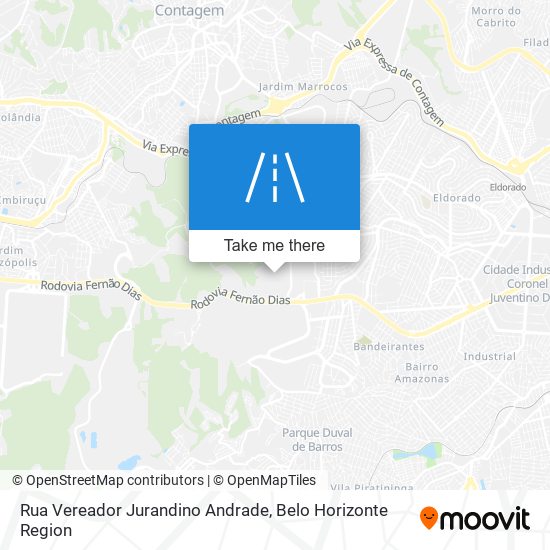 Mapa Rua Vereador Jurandino Andrade