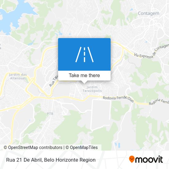 Rua 21 De Abril map
