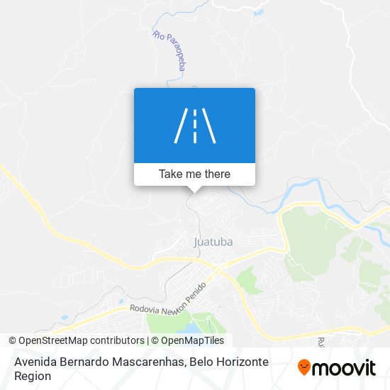 Mapa Avenida Bernardo Mascarenhas