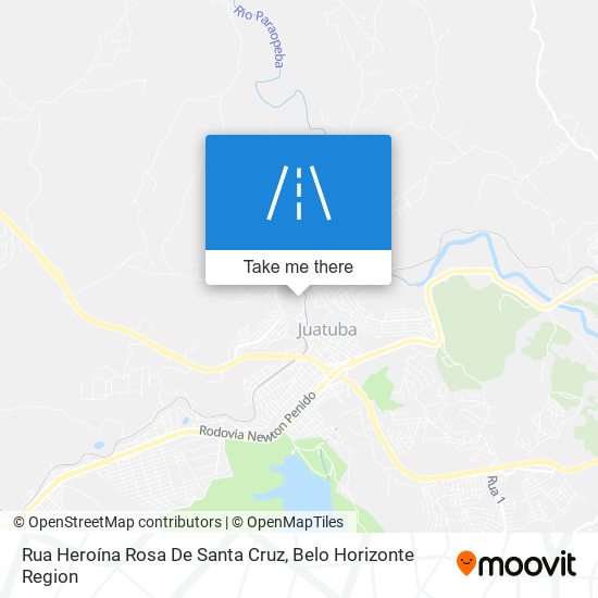 Mapa Rua Heroína Rosa De Santa Cruz