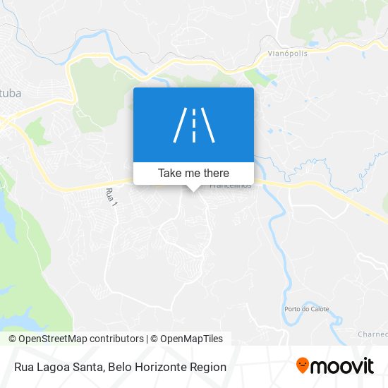 Mapa Rua Lagoa Santa