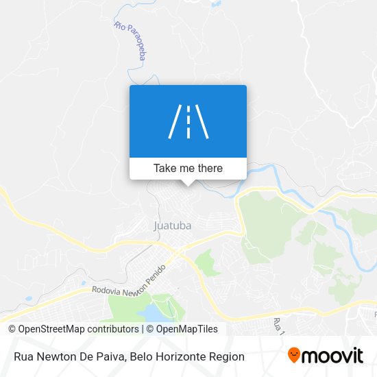 Rua Newton De Paiva map