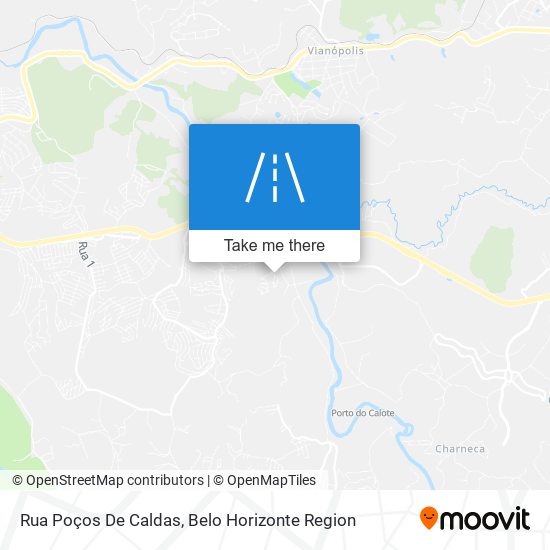 Mapa Rua Poços De Caldas