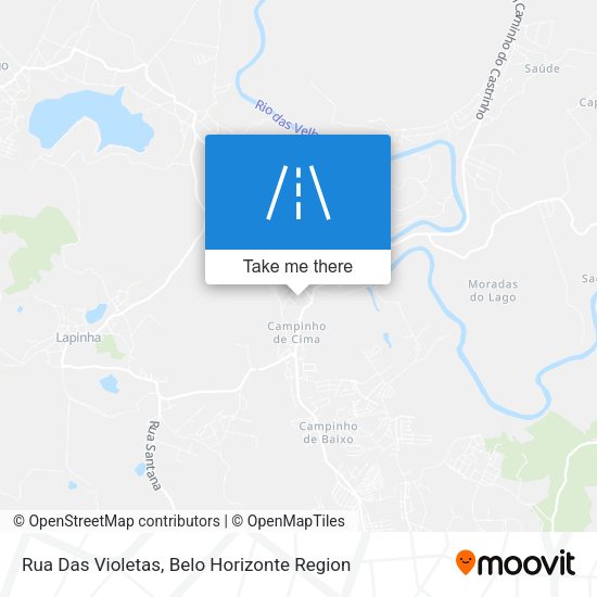 Rua Das Violetas map