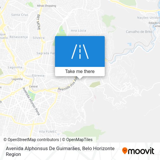 Avenida Alphonsus De Guimarães map
