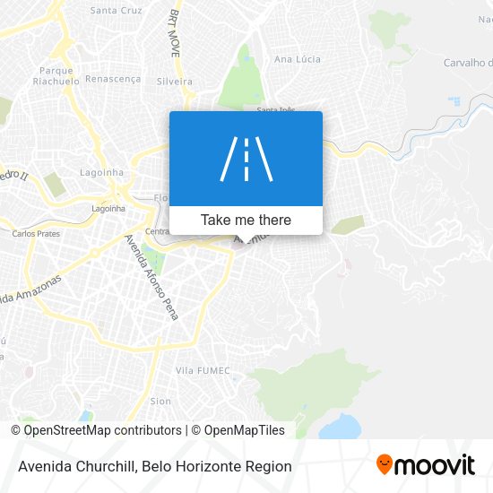 Avenida Churchill map