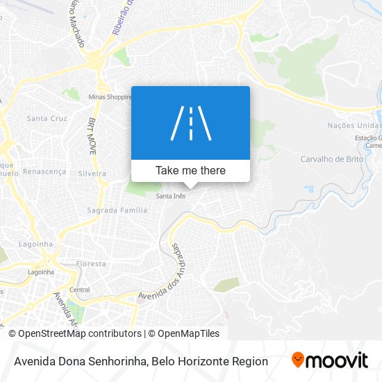 Avenida Dona Senhorinha map