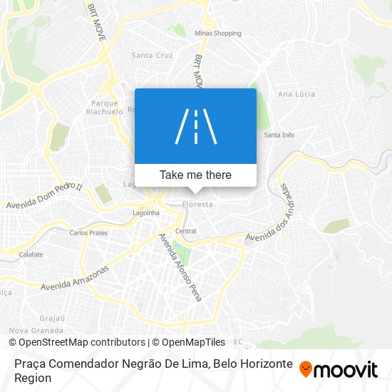 Mapa Praça Comendador Negrão De Lima