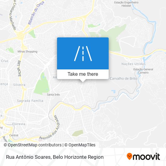 Mapa Rua Antônio Soares