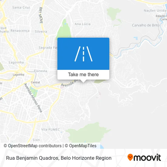 Rua Benjamin Quadros map