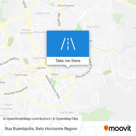 Mapa Rua Buenópolis