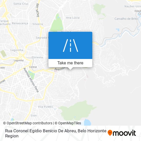 Rua Coronel Egídio Benício De Abreu map