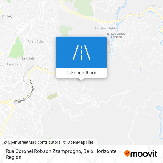 Rua Coronel Robson Zzamprogno map