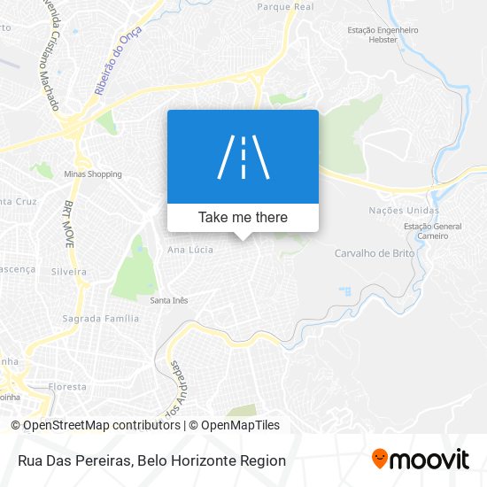 Mapa Rua Das Pereiras