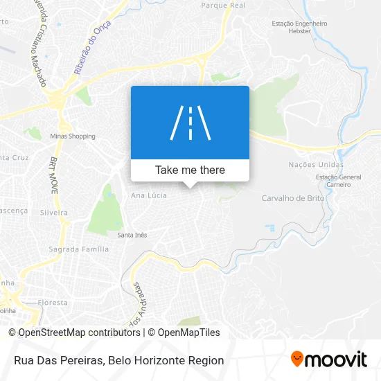 Rua Das Pereiras map