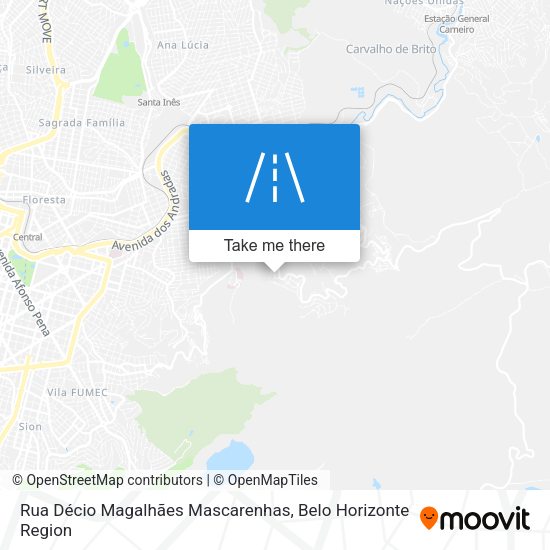 Rua Décio Magalhães Mascarenhas map