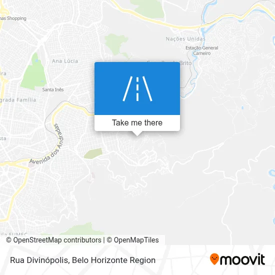 Rua Divinópolis map